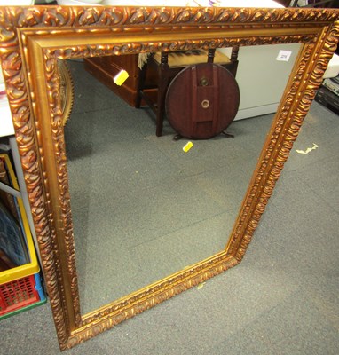 Lot 2216 - A rectangular gilt framed mirror.