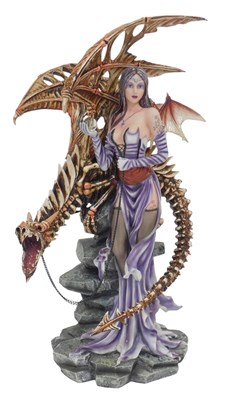 Lot 448a - A Nemesis Now figure, with dragon, 63cm high.