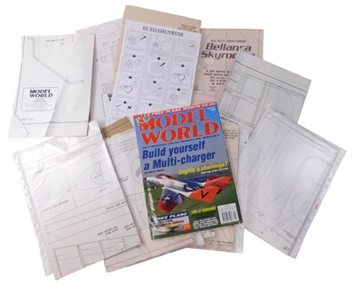 Lot 254 - A quantity of paper plans for model...