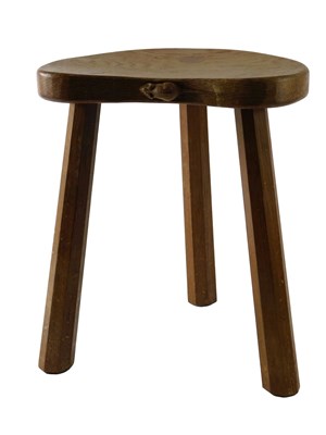 Lot 5 - A Robert 'Mouseman' Thompson oak stool, with...