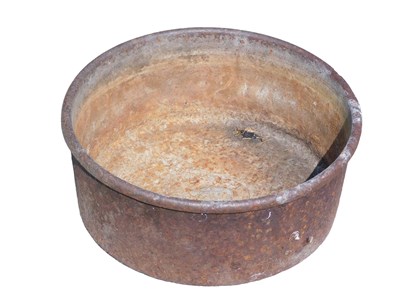 Lot 288 - A heavy cast iron bowl, suitable as a planter...