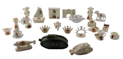 Lot 170 - Miscellaneous crested items, to include a MK I...