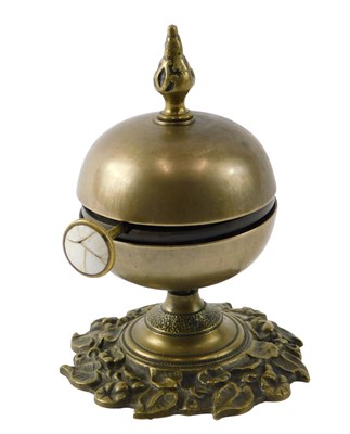 Lot 180 - An unusual late 19th/early 20thC brass desk or...