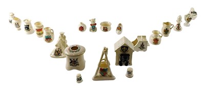 Lot 211 - A collection of crested china, to include a...