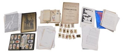 Lot 685 - A quantity of cigarette cards, stamps, sheet...