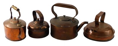 Lot 224 - Four various Victorian and later kettles, to...