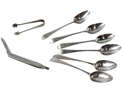 Lot 344 - An associated set of six early 19thC silver...