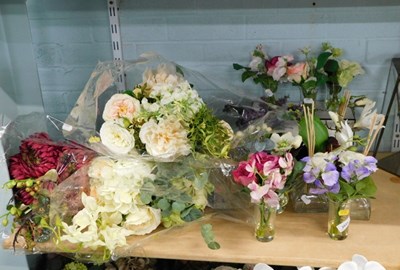 Lot 2031 - A quantity of artificial flowers, some in...