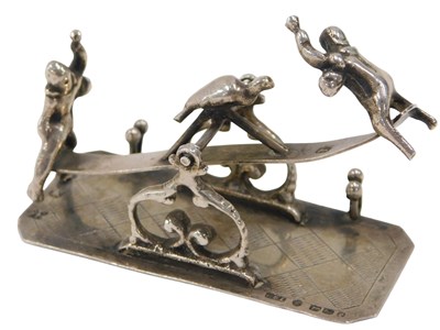Lot 367 - A late Victorian silver model of a miniature...