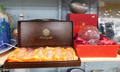 Lot 2013 - A Royal Brierley English crystal bowl, boxed,...