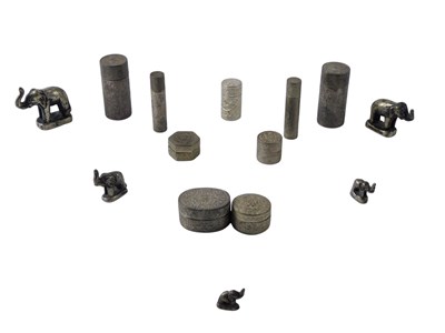 Lot 382 - Various Eastern silver coloured metal...