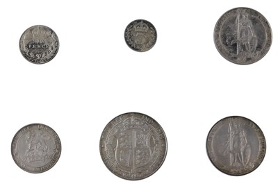 Lot 385 - A 1902 specimen coin case, containing various...