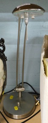Lot 2024 - A stainless steel desk lamp.