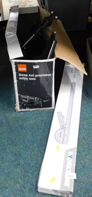 Lot 2056 - A B&Q deep cut precision mitre saw, and a Work...