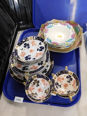 Lot 2104 - A Blair's china part tea set, together with a...