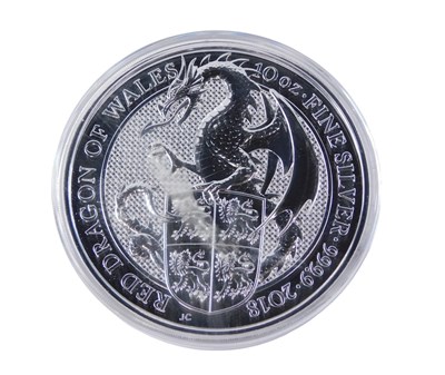 Lot 391 - An Elizabeth II 2018 ten ounce fine silver...