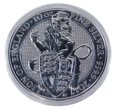 Lot 396 - An Elizabeth II 2017 ten ounce fine silver...