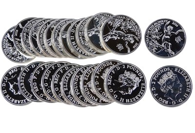 Lot 399 - Twenty-four 2016 one ounce fine silver Year of...