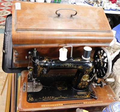 Lot 2134 - A wood cased Edwardian Clemens Muller Dresden...