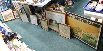 Lot 2138 - Framed pictures and prints, to include seaside...