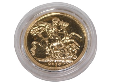 Lot 72 - An Elizabeth II full gold sovereign, dated 2016.
