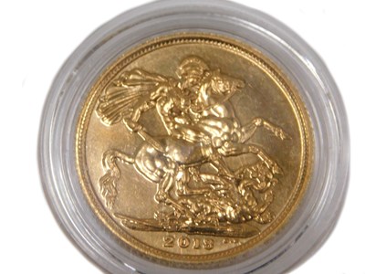 Lot 76 - An Elizabeth II full gold sovereign, dated 2018.