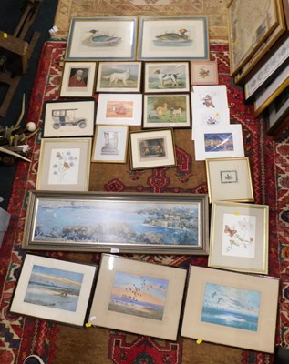 Lot 2145 - Various pictures and prints, to include...
