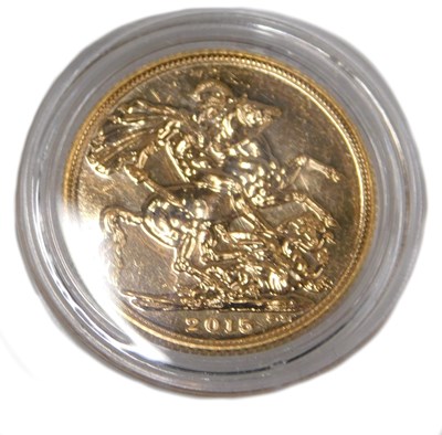 Lot 78 - An Elizabeth II full gold sovereign, dated 2015.