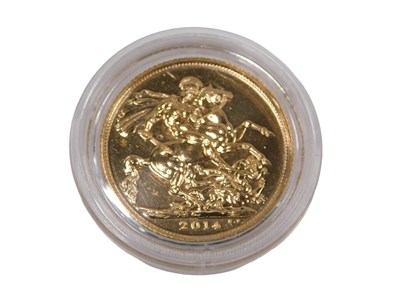Lot 80 - An Elizabeth II full gold sovereign, dated 2014.