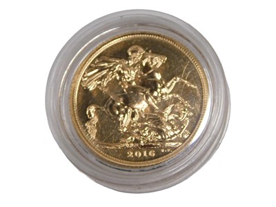 Lot 82 - An Elizabeth II full gold sovereign, dated 2016.