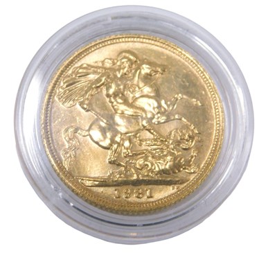 Lot 83 - An Elizabeth II full gold sovereign, dated 1981.