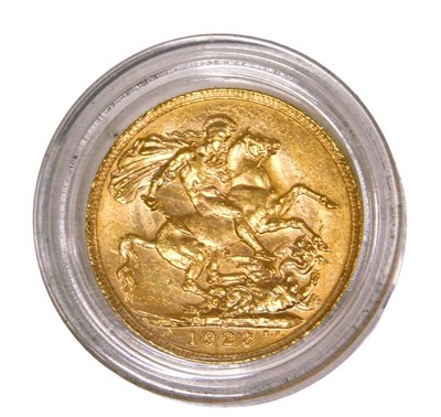 Lot 85 - A George V full gold sovereign, dated 1923, in...