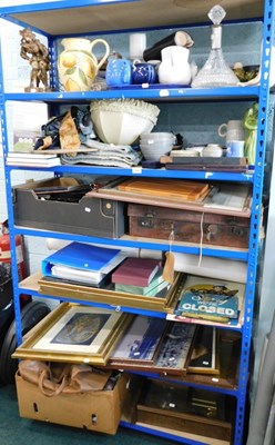 Lot 2159 - A quantity of housewares, ceramics, pictures,...