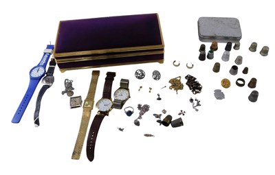 Lot 55 - Silver and costume jewellery, including a...