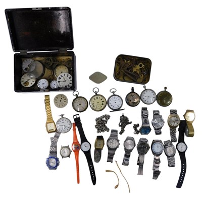 Lot 53 - Assorted 19thC and later silver cased and...