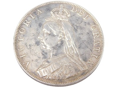 Lot 431 - A Queen Victoria 1887 silver half crown.