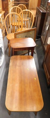 Lot 1558 - A set of four spindle loop back dining chairs,...