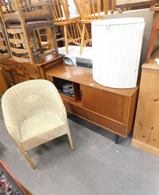Lot 1560 - A mid century teak radiogram, comprising a...
