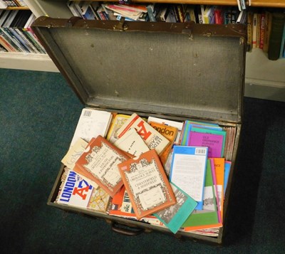 Lot 2201 - A mid-20thC suitcase, containing a large...