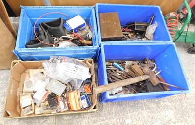 Lot 1604 - Various hand tools, to include mallet, various...
