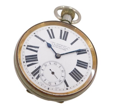 Lot 316 - An early 20thC Goliath pocket watch, City...