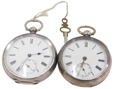 Lot 312 - A Victorian silver cased gentlemens pocket...