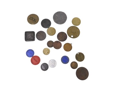 Lot 466 - A quantity of tokens, mainly relating to...