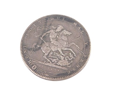 Lot 470 - A George III 1820 silver crown.