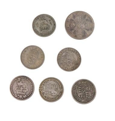 Lot 473 - A Victoria 1887 silver florin, and various...