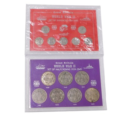 Lot 500 - A Great Britain WWII set of part silver six...