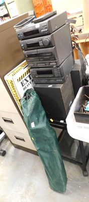 Lot 1615 - A Sony sound system, together with a pair of...