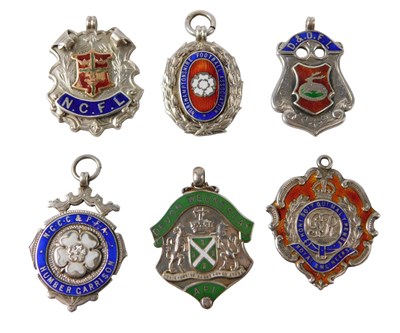 Lot 539 - Royal Engineers silver and enamel badge,...