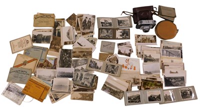 Lot 544 - Ilford Sportsman camera, cased, with snapshots...