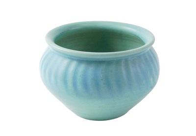 Lot 552 - A Van Briggle Colorado turquoise glaze vase,...